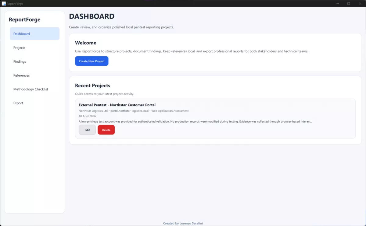 dashboard reportforge